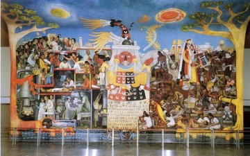 Diego Rivera Painting - una historia de la medicina 1953 comunismo diego rivera